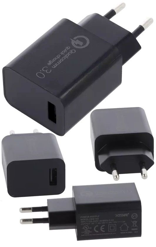 Cargador USB Litio 5VDC,9VDC,12V DC.